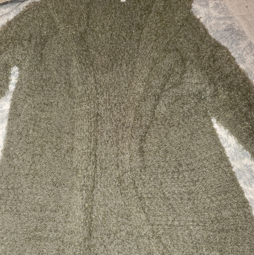 Mudd Olive green wrap sweater